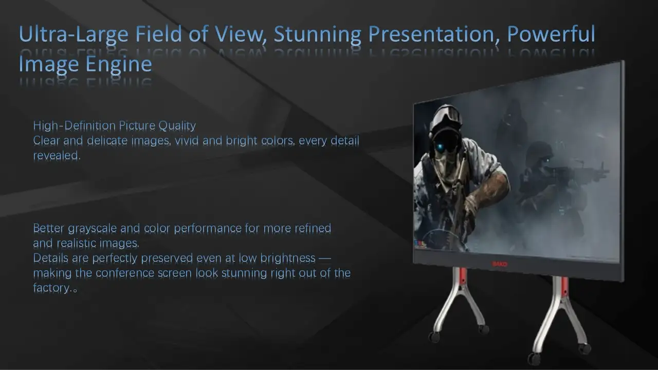 LED All-in-One Display with ultra-large field of view, stunning presentation, and powerful image engine for immersive visual experiences